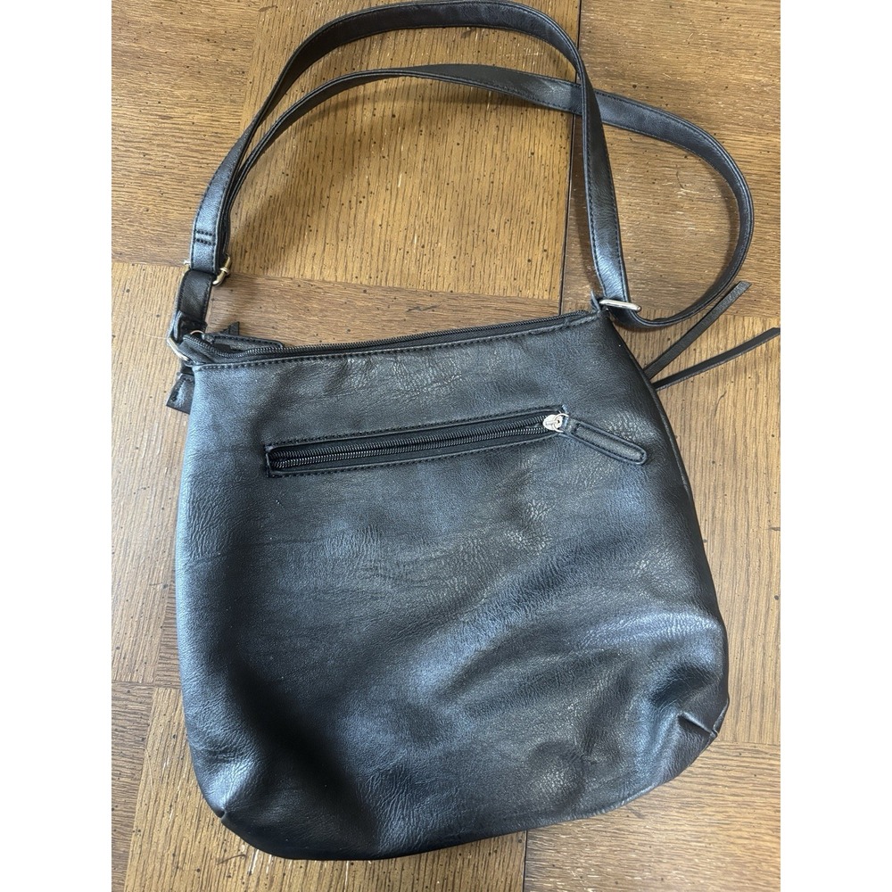 Nicole by Nicole Miller Black Shoulder Bag 12x11 - Picture 3 of 11